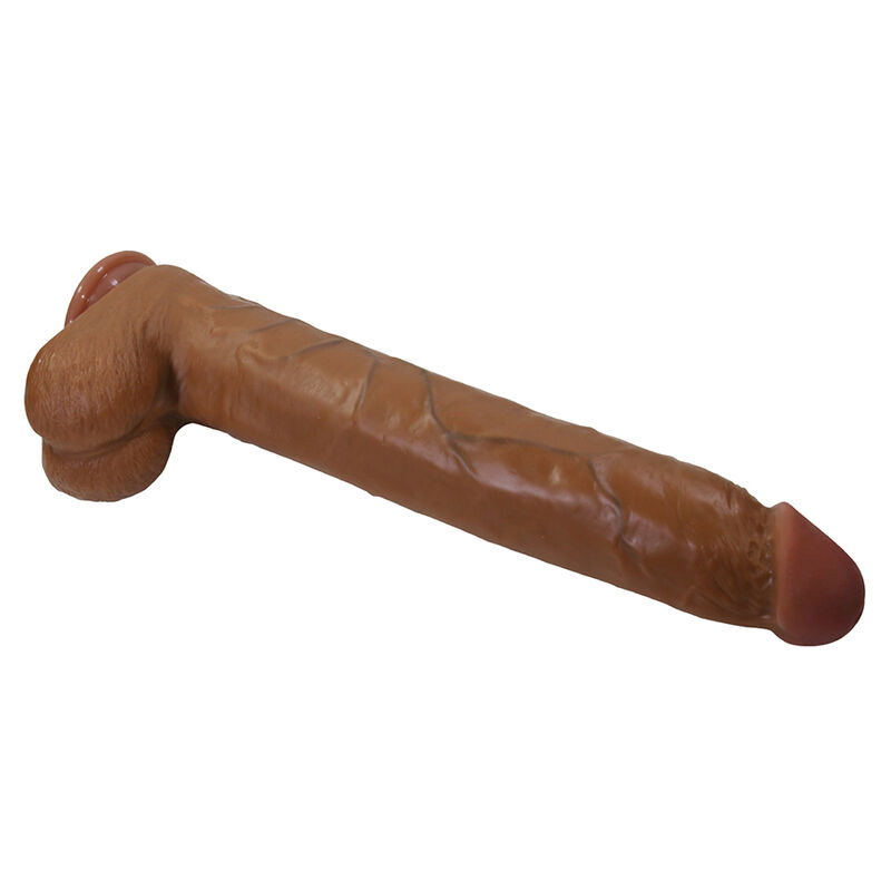 PRETTY LOVE - DANY REALISTIC FLEXIBLE DILDO WITH SUCTION CUP 36 CM -Ø- 5.6 CM BROWN · Dildo & Stimulatoare (imaginea 3)