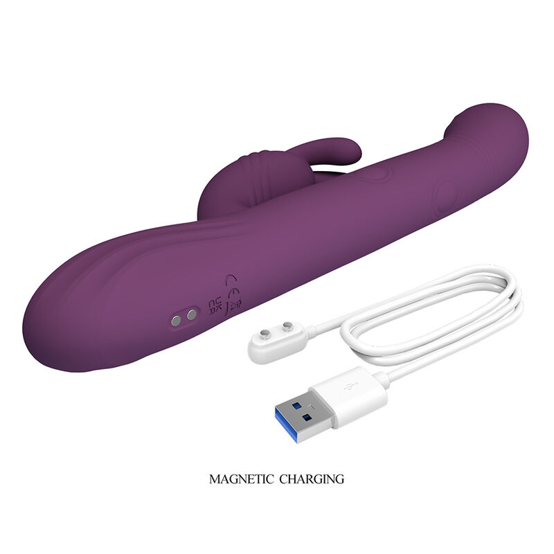 PRETTY LOVE - DEE MULTIFUNCTION RABBIT VIBRATOR OSCILLATING AND PERCUSSION PURPLE · Vibratoare (imaginea 5)