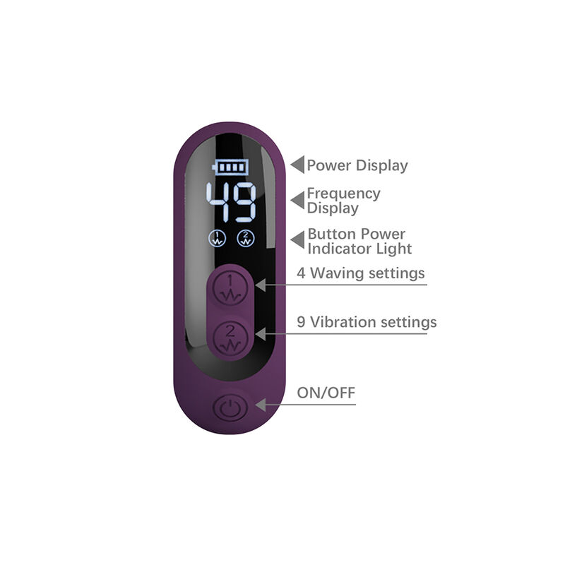 PRETTY LOVE - DEE MULTIFUNCTION RABBIT VIBRATOR OSCILLATING AND PERCUSSION PURPLE · Vibratoare (imaginea 8)