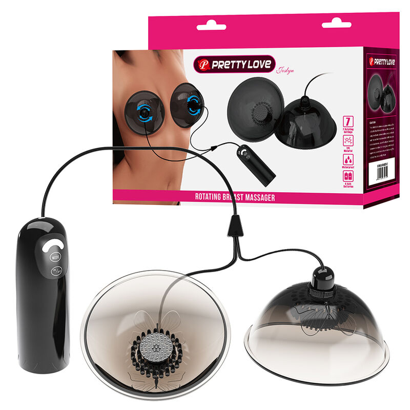 PRETTY LOVE - ROTATING NIPPLE SUCTION STIMULATOR BLACK · Vibratoare (imaginea 8)