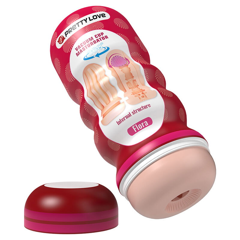 Pretty Love-Flora Masturbator Vaginal cu Sucțiune 6 PRETTY LOVE - FLORA VAGINA MASTURBATOR WITH SUCTION CUP AND INTERNAL TEXTURES · Masturbatoare (imaginea 6)