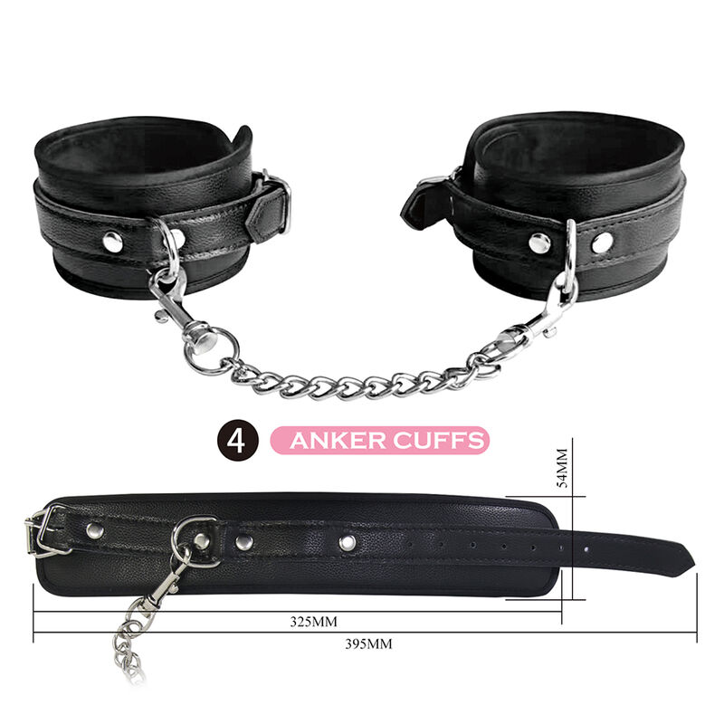 PRETTY LOVE - 8 PIECE BDSM KIT BLACK · Accesorii BDSM (imaginea 3)