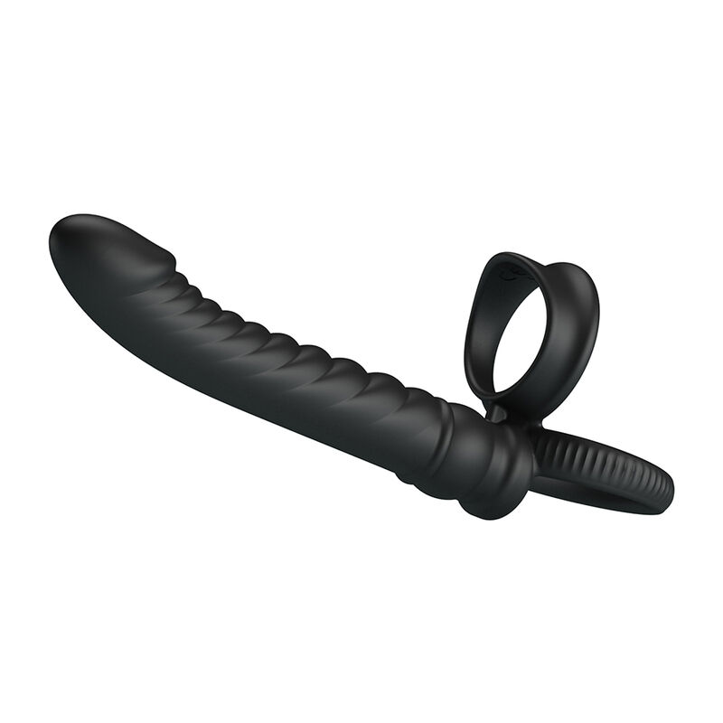 PRETTY LOVE - MERRITT ANAL VIBRATOR WITH RING AND VIBRATION BLACK · Jucarii Anale (imaginea 8)