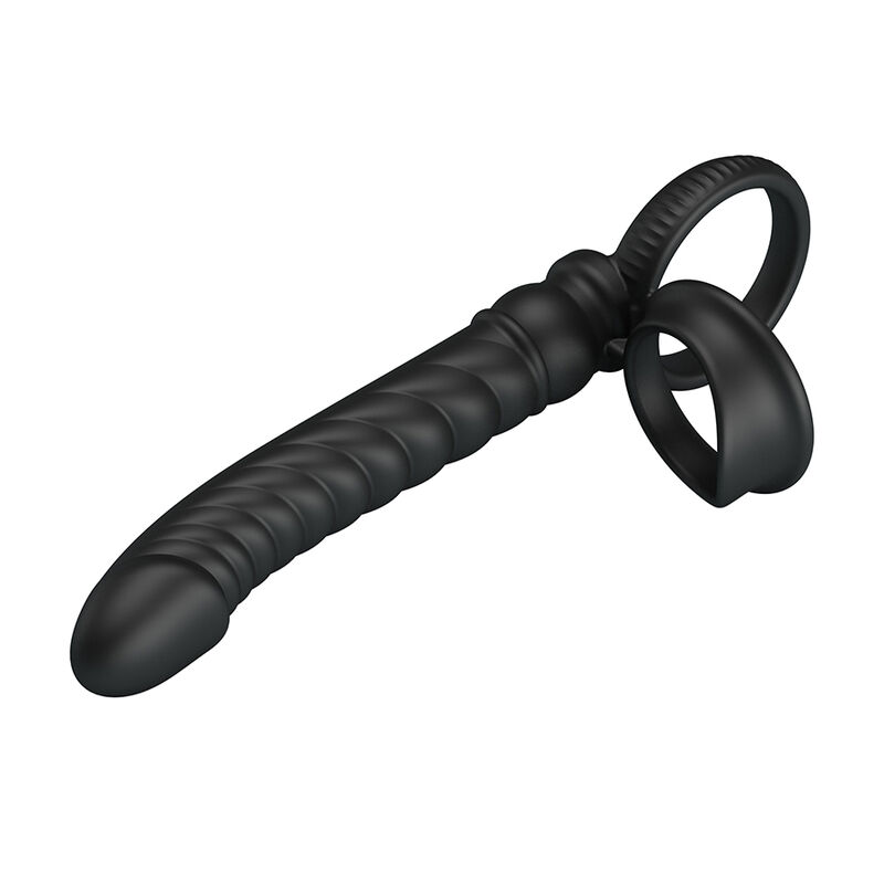 PRETTY LOVE - MERRITT ANAL VIBRATOR WITH RING AND VIBRATION BLACK · Jucarii Anale