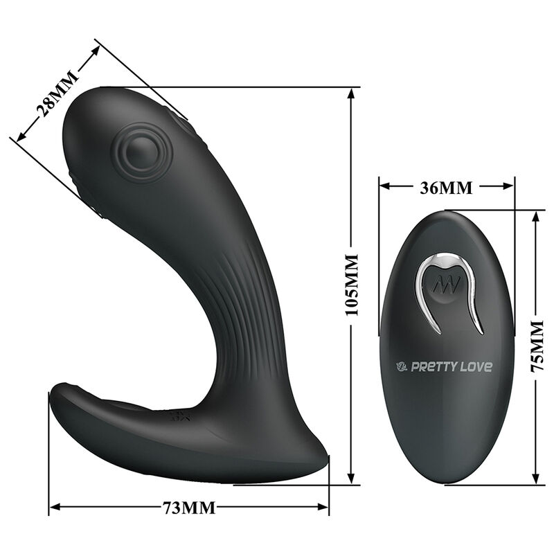 Pretty Love-Mirabelle Vibrator Prostată cu Telecomandă 5 PRETTY LOVE - MIRABELLE PROSTATE VIBRATOR WITH REMOTE CONTROL · Jucarii Anale (imaginea 5)