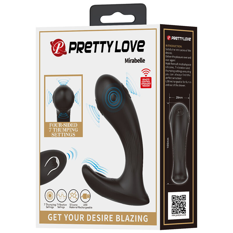 Pretty Love-Mirabelle Vibrator Prostată cu Telecomandă 8 PRETTY LOVE - MIRABELLE PROSTATE VIBRATOR WITH REMOTE CONTROL · Jucarii Anale (imaginea 8)