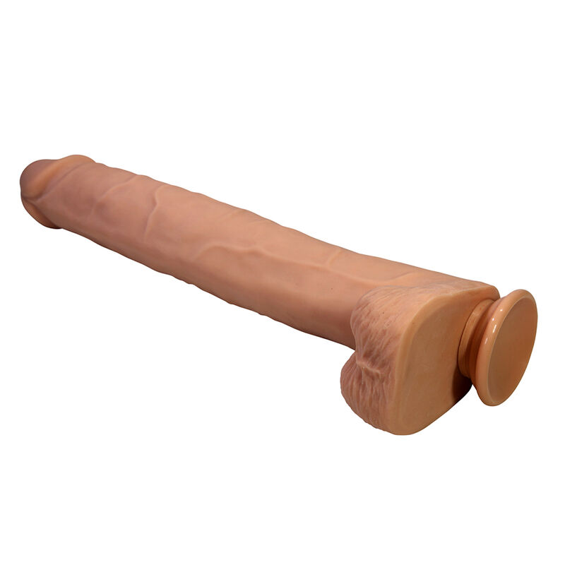 PRETTY LOVE - PAT FLEXIBLE REALISTIC DILDO WITH SUCTION CUP FLESH 40 CM -Ø- 6 CM · Dildo & Stimulatoare (imaginea 4)