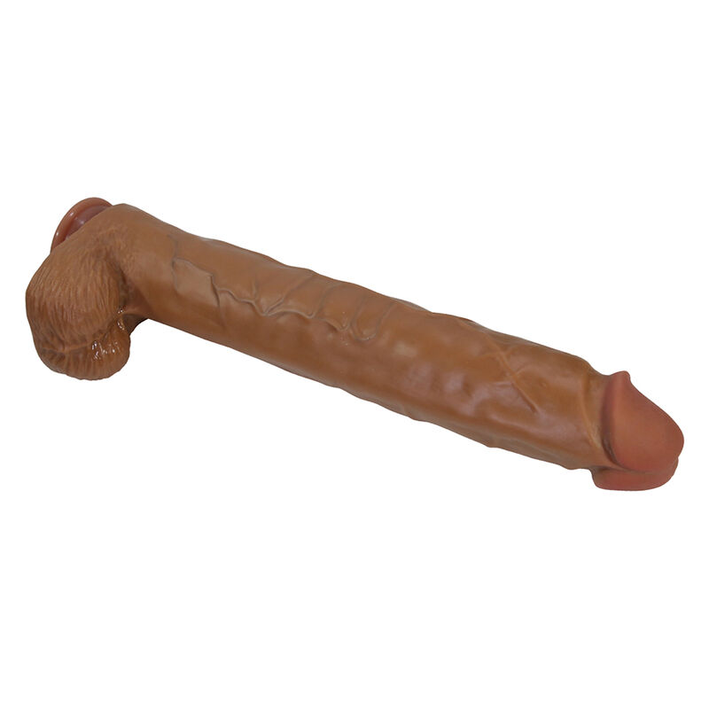 Pretty Love-Pat Dildo Realist Flexibil 40 cm Maro 3 PRETTY LOVE - PAT REALISTIC FLEXIBLE DILDO WITH SUCTION CUP 40 CM -Ø- 6 CM BROWN · Dildo & Stimulatoare (imaginea 3)