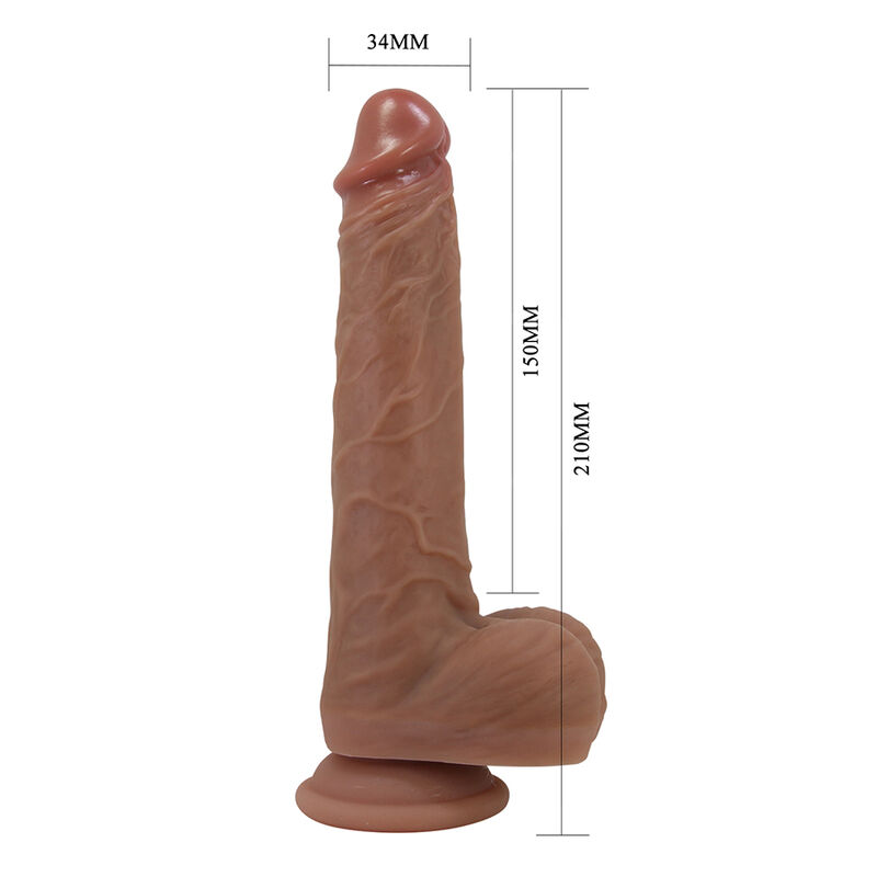 Pretty Love-Jonathan Vibrator Realist cu Împingere Maro 3 PRETTY LOVE - JONATHAN REALISTIC THRUSTING VIBRATOR WITH REMOTE CONTROL BROWN · Vibratoare (imaginea 3)