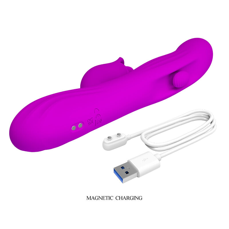 Pretty Love-Yalanda Vibrator Rabbit Oscilant cu LED Mov 7 PRETTY LOVE - YALANDA RABBIT OSCILLATING VIBRATOR WITH LED DISPLAY PURPLE · Vibratoare (imaginea 7)