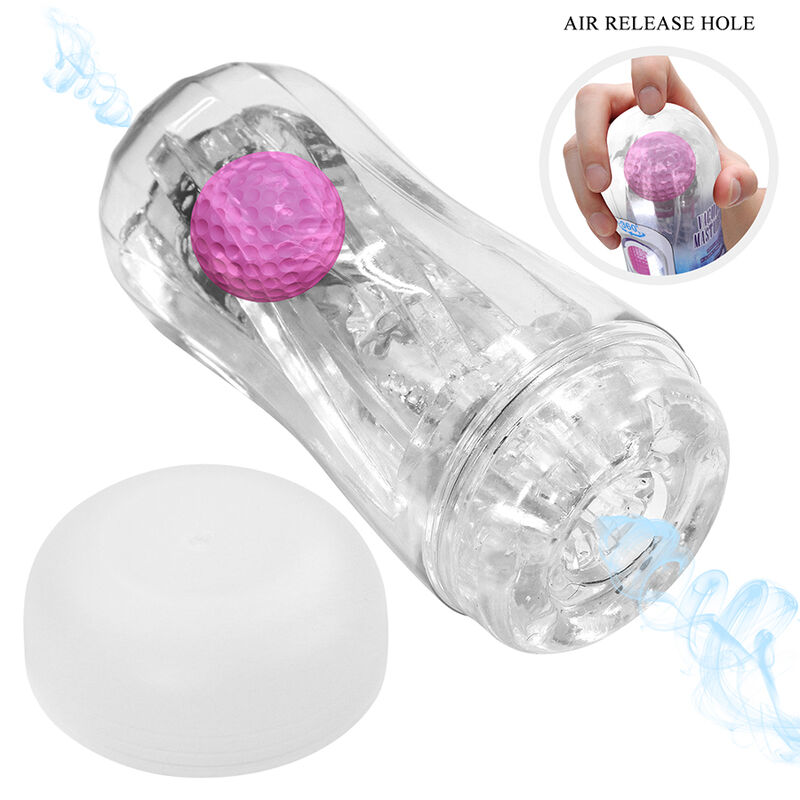 Pretty Love-Masturbator Cup 360 Texturat Transparent 4 PRETTY LOVE - 360º TEXTURED MASTURBATION CUP CLEAR · Masturbatoare (imaginea 4)