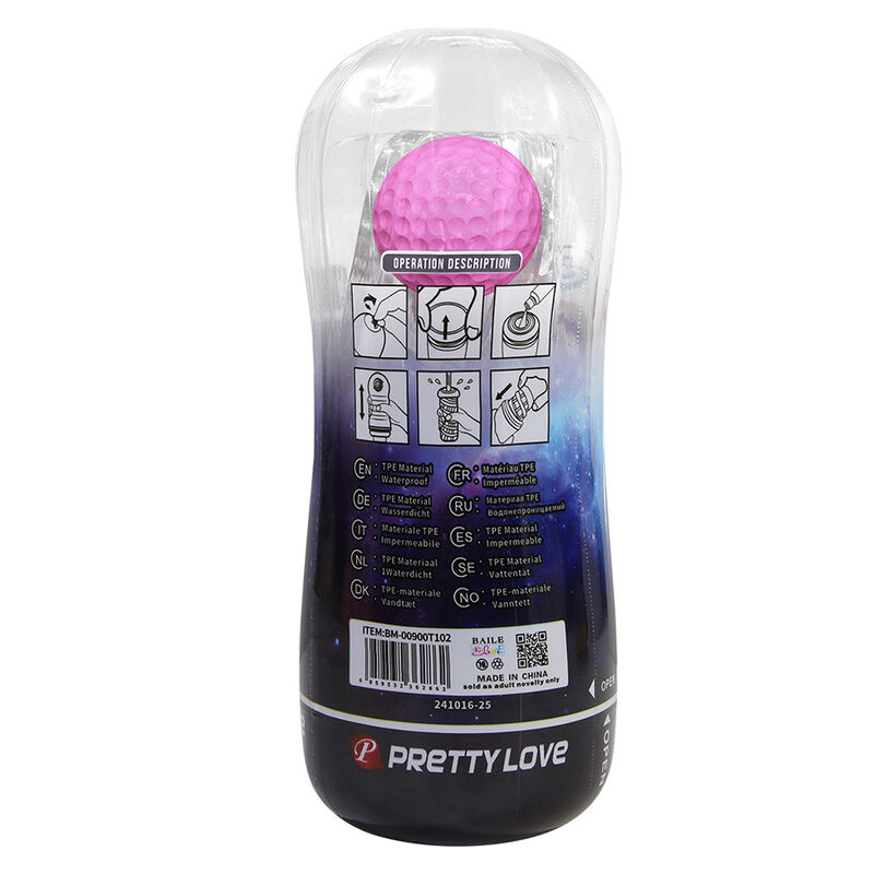 Pretty Love-Masturbator Cup 360 Texturat Transparent 6 PRETTY LOVE - 360º TEXTURED MASTURBATION CUP CLEAR · Masturbatoare (imaginea 6)