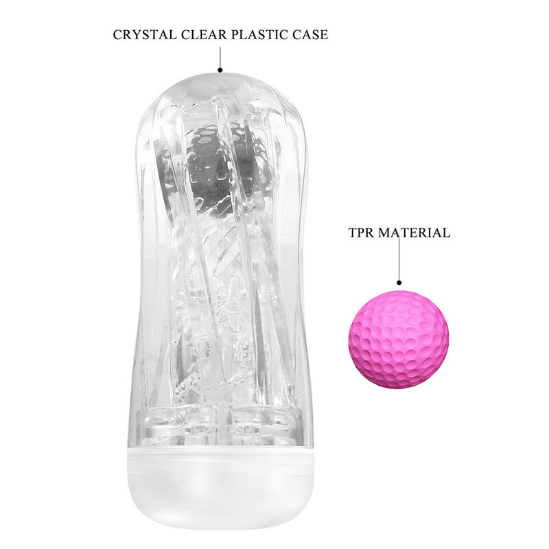 Pretty Love-Masturbator Cup 360 Texturat Transparent 2 PRETTY LOVE - 360º TEXTURED MASTURBATION CUP CLEAR · Masturbatoare (imaginea 2)