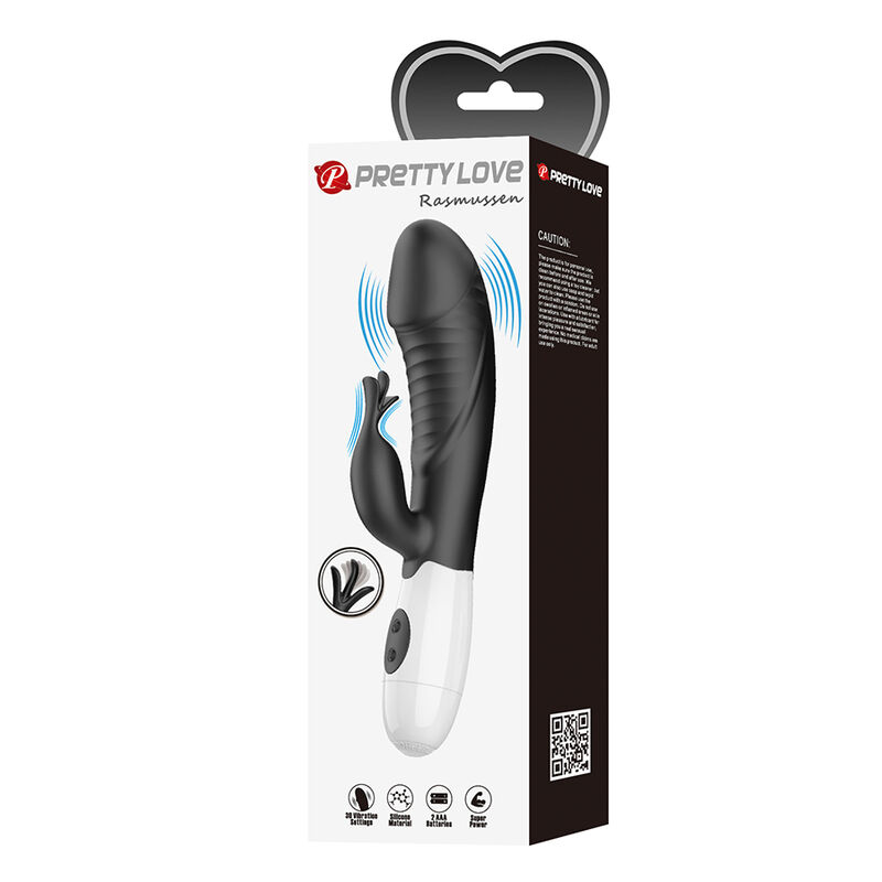 PRETTY LOVE - RASMUSSEN 30 FUNCTION RABBIT VIBRATOR BLACK · Vibratoare (imaginea 6)