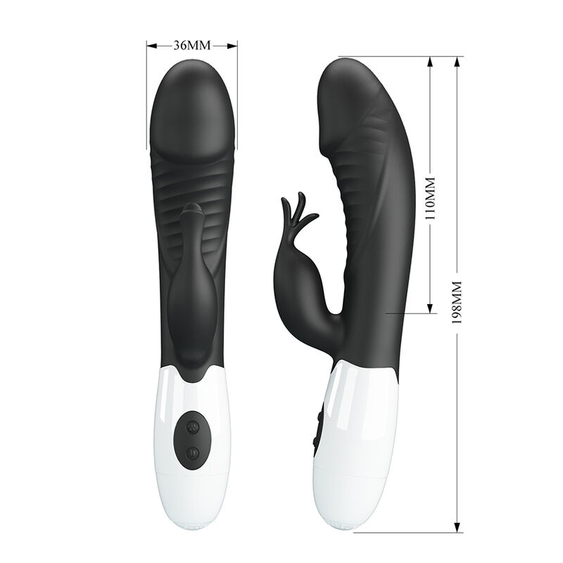 PRETTY LOVE - RASMUSSEN 30 FUNCTION RABBIT VIBRATOR BLACK · Vibratoare (imaginea 4)