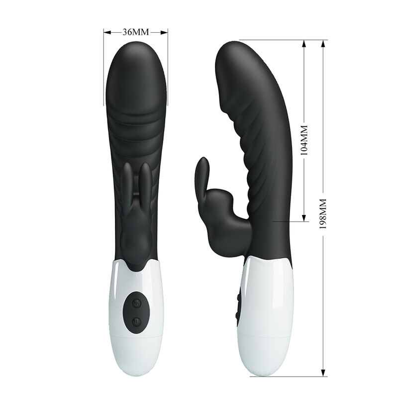 PRETTY LOVE - NAUGHTY BUNNY 30 FUNCTION RABBIT VIBRATOR BLACK · Vibratoare (imaginea 5)