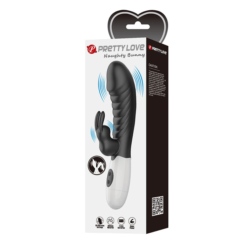 PRETTY LOVE - NAUGHTY BUNNY 30 FUNCTION RABBIT VIBRATOR BLACK · Vibratoare (imaginea 2)