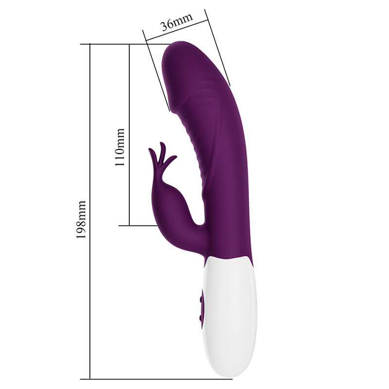 PRETTY LOVE - ROGUE MUSE 30 FUNCTION RABBIT VIBRATOR PURPLE · Vibratoare (imaginea 4)
