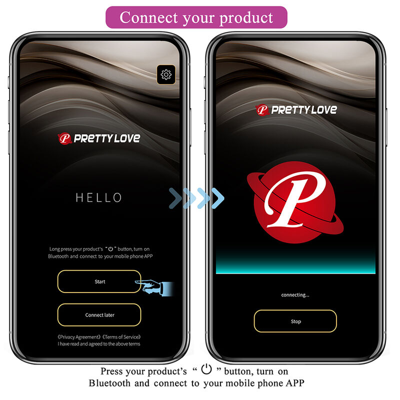 PRETTY LOVE - KLAY THRUSTING EGG VIBRATOR APP CONTROL PURPLE · Jucarii Cupluri (imaginea 9)