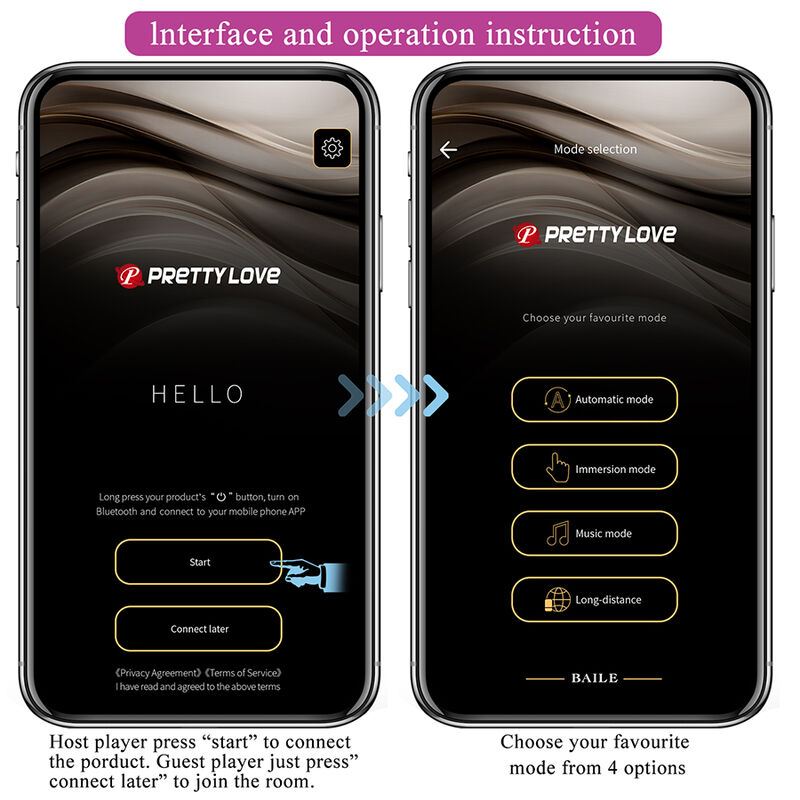 PRETTY LOVE - KLAY THRUSTING EGG VIBRATOR APP CONTROL PURPLE · Jucarii Cupluri (imaginea 10)