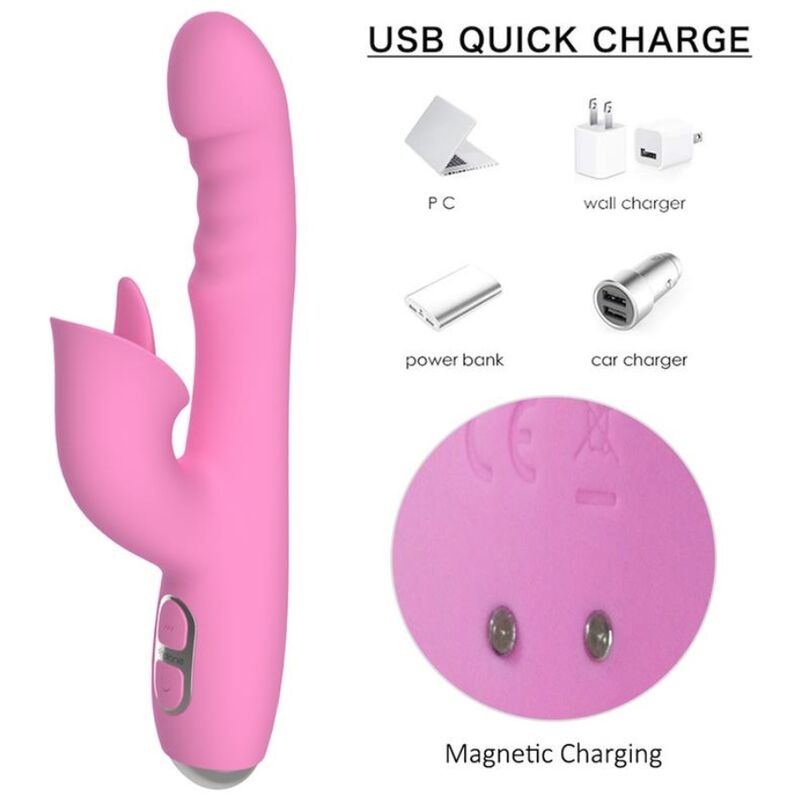 NALONE - T-MAY RABBIT VIBRATOR WITH PUSH AND OSCILLATING MOTION · Vibratoare (imaginea 8)