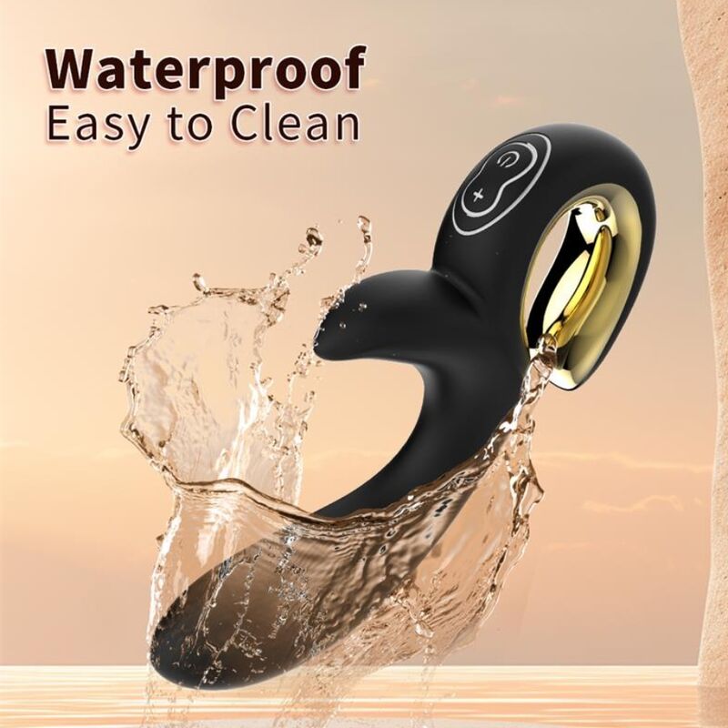 Nalone-Lulu Vibrator Rabbit cu Împingere Negru 2 NALONE - LULU RABBIT VIBE WITH THRUSTING BLACK · Vibratoare (imaginea 2)