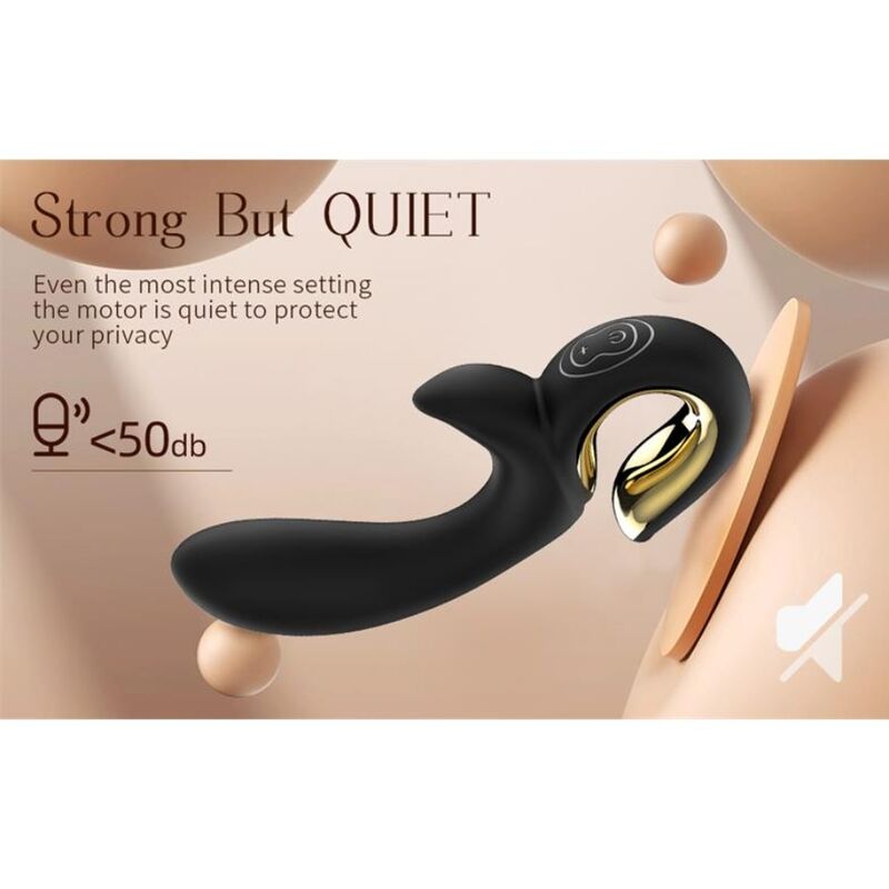 Nalone-Lulu Vibrator Rabbit cu Împingere Negru 9 NALONE - LULU RABBIT VIBE WITH THRUSTING BLACK · Vibratoare (imaginea 9)