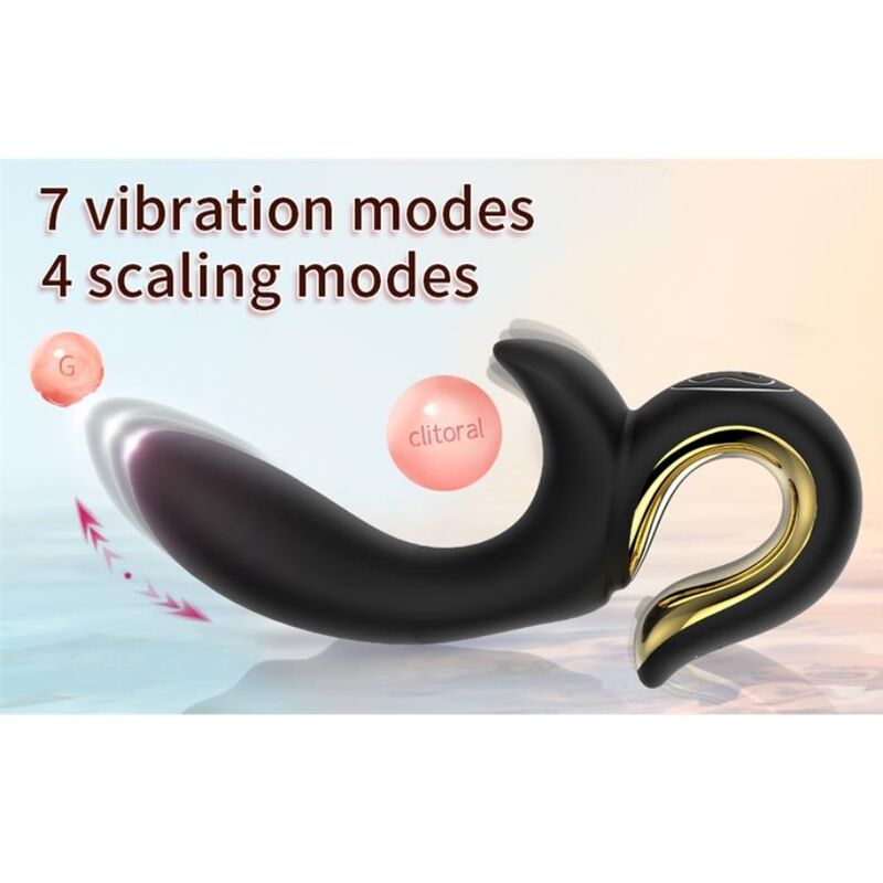 Nalone-Lulu Vibrator Rabbit cu Împingere Negru 7 NALONE - LULU RABBIT VIBE WITH THRUSTING BLACK · Vibratoare (imaginea 7)