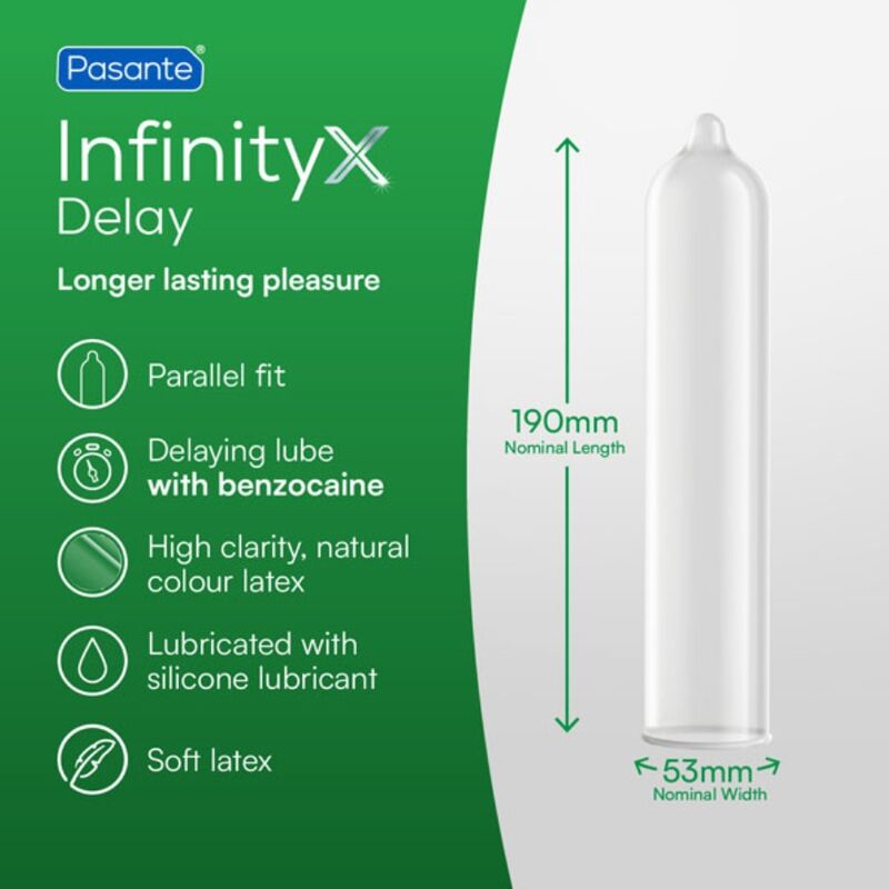 PASANTE - DELAY INFINITY CONDOMS BOX 144 UNITS · Prezervative (imaginea 4)