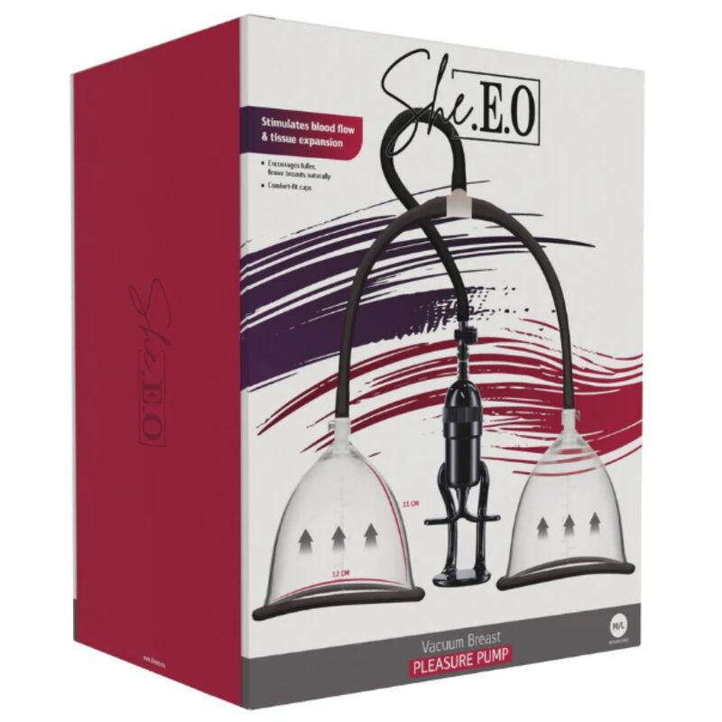 SHE.E.O - VACUUM BREAST PLEASURE PUMP S/M · Vibratoare (imaginea 3)
