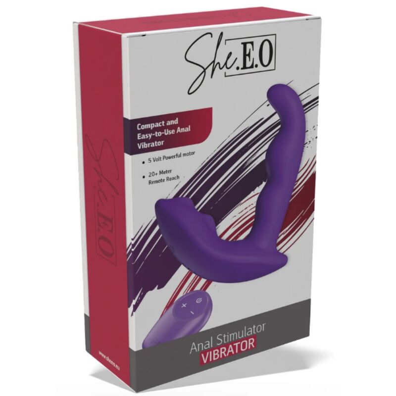 SHE.E.O - ROTATING VIBRATING ANAL STIMULATOR WITH REMOTE CONTROL - PURPLE · Jucarii Anale (imaginea 8)