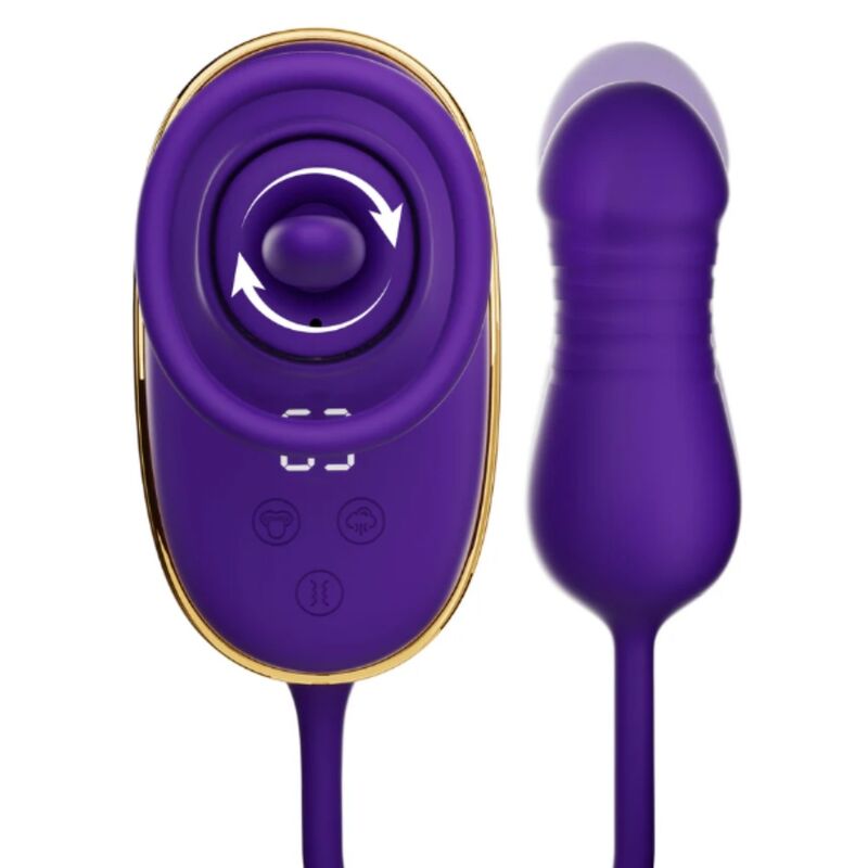 SHE.E.O - CLITORAL SUCTION TOOL WITH LICKING EFFECT AND PURPLE ANAL STIMULATOR · Jucarii Anale (imaginea 4)