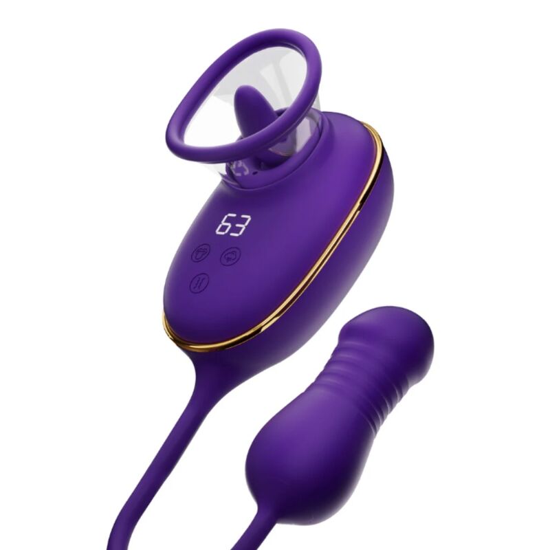 She.E.O-Stimulator Clitoris Licking cu Stimulator Anal Mov