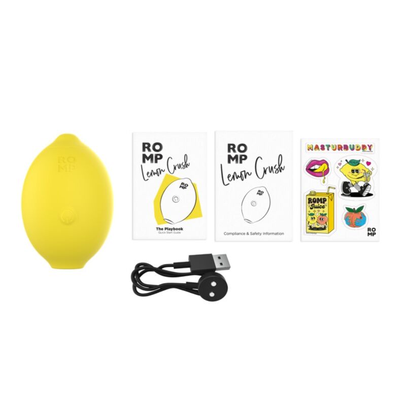 ROMP - LEMON CRUSH PLEASURE AIR CLITORAL STIMULATOR YELLOW · Vibratoare (imaginea 6)