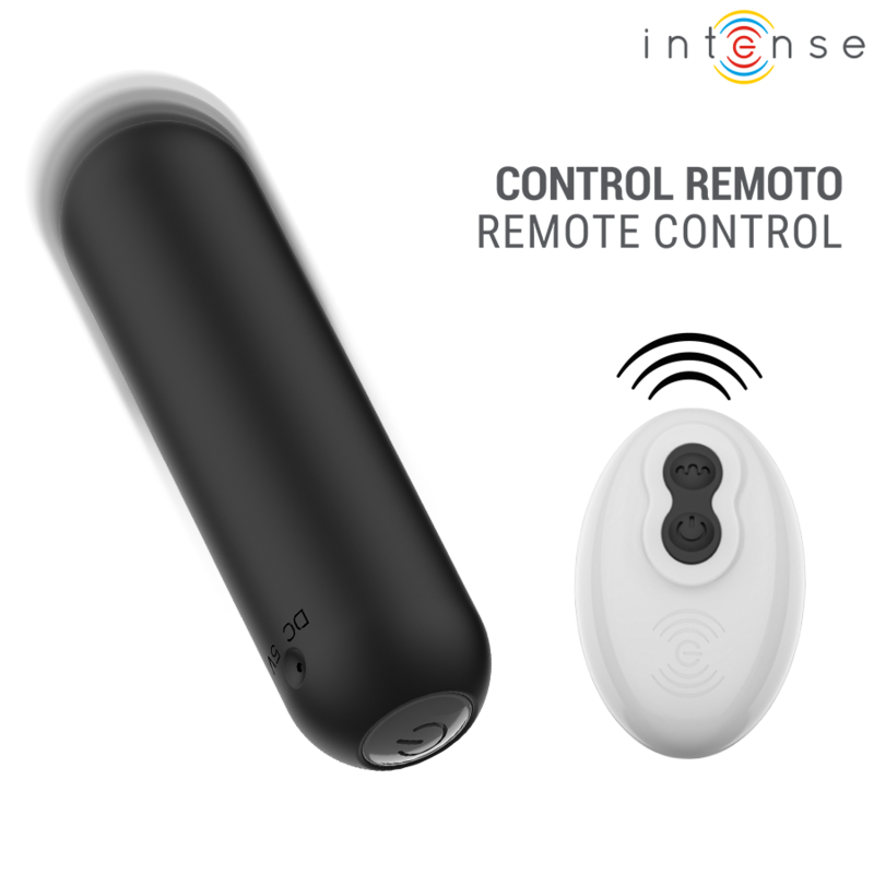 Intense-Judy Bullet Vibrator Reîncărcabil cu Telecomandă 3 INTENSE - JUDY RECHARGEABLE VIBRATING BULLET WITH REMOTE CONTROL BLACK · Vibratoare (imaginea 3)