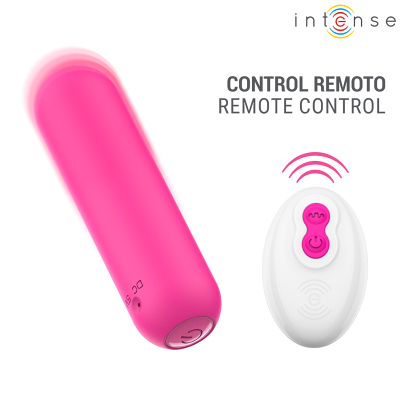 Intense-Judy Bullet Vibrator Reîncărcabil cu Telecomandă 10 INTENSE - JUDY RECHARGEABLE VIBRATING BULLET WITH REMOTE CONTROL PINK · Vibratoare (imaginea 4)