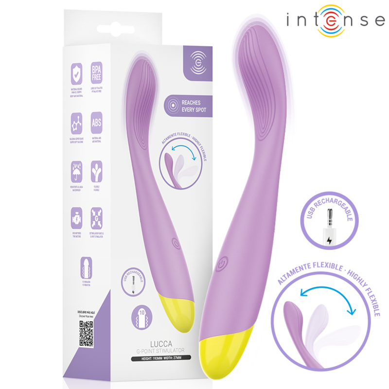 Intense-Lucca Stimulator Punctul G Flexibil Reîncărcabil