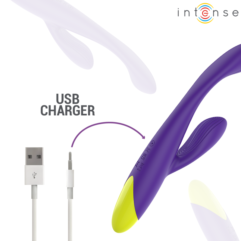 Intense-Paolo Vibrator Rabbit Punctul G și Clitoris 8 INTENSE - PAOLO RECHARGEABLE RABBIT STIMULATOR FOR G-SPOT AND CLITORIS · Vibratoare (imaginea 8)