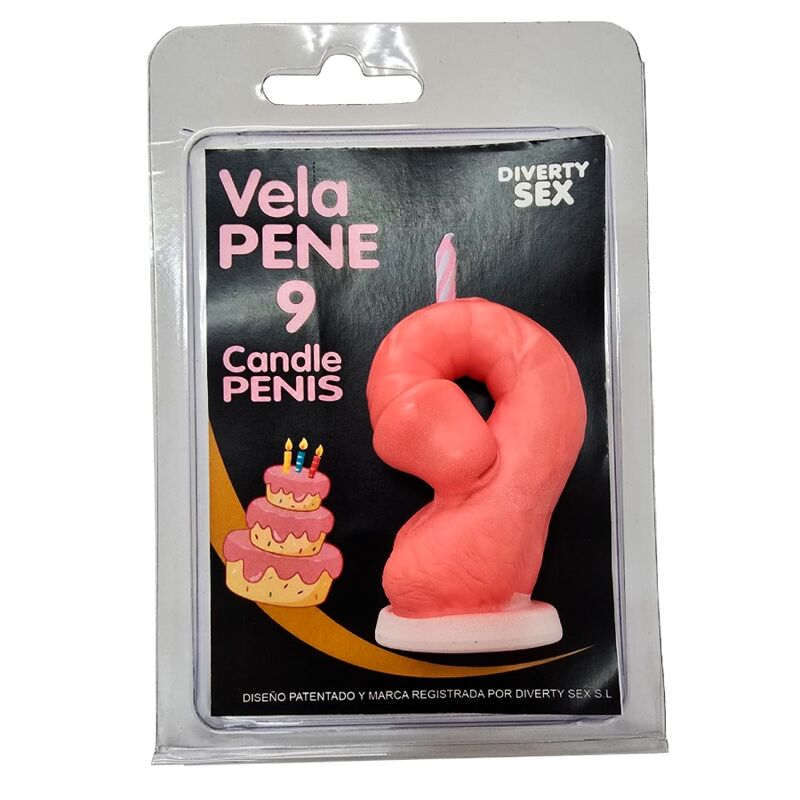 Diablo Picante-Lumânare Penis Cifră Roz
