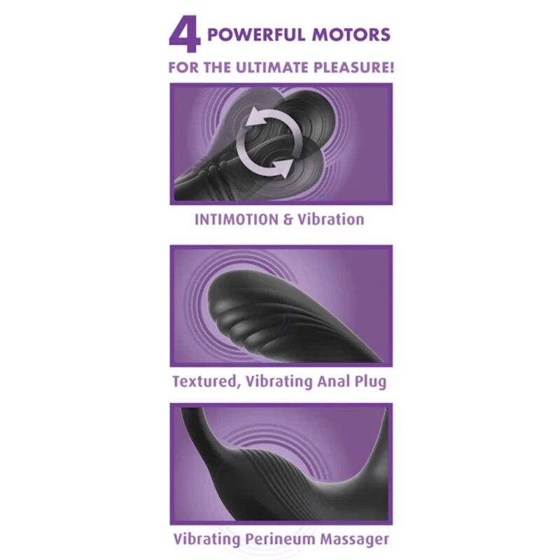 ANAL FANTASY ELITE - ASS-GASM INTIMOTION RECHARGEABLE ANAL & PERINEAL STIMULATOR — PIPEDREAMS · Inele & Mansoane Penis (imaginea 3)