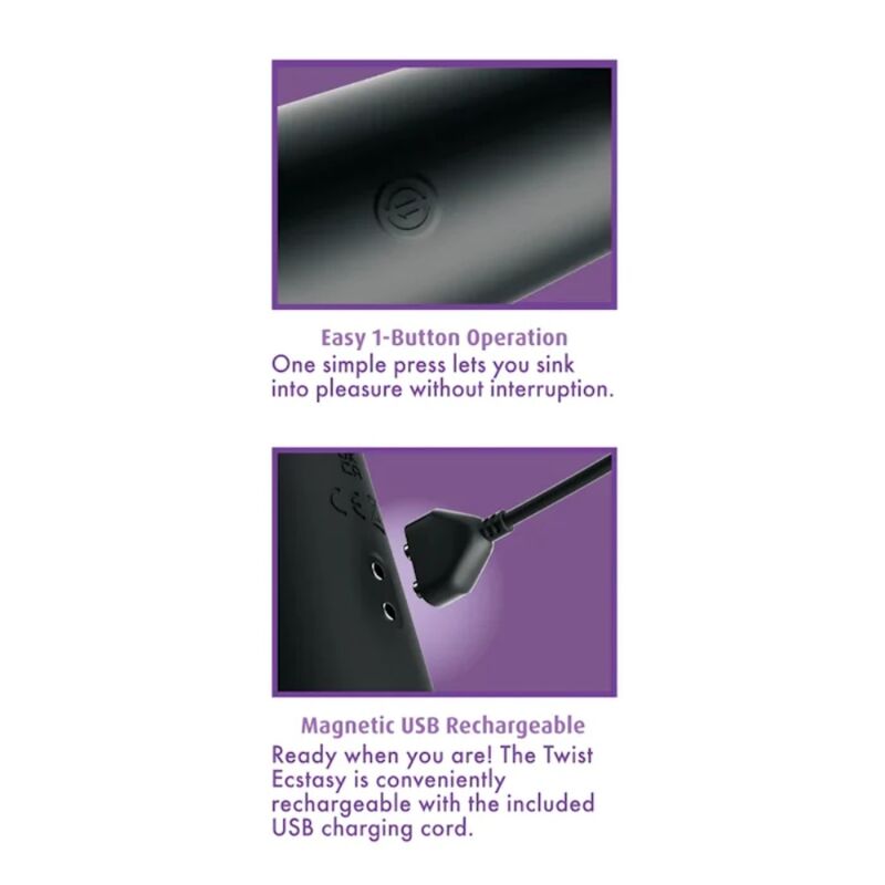 ANAL FANTASY ELITE - TWIST ECSTASY RECHARGEABLE ROTATING ANAL STIMULATOR — PIPEDREAMS · Jucarii Anale (imaginea 5)