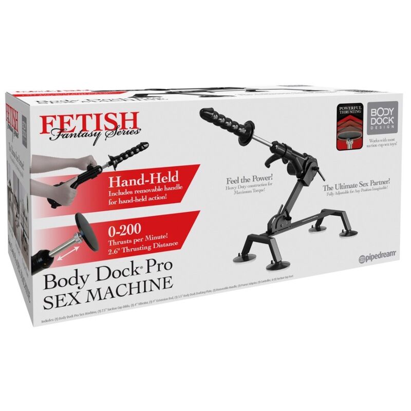 FETISH FANTASY SERIES - BODY DOCK PRO SEX MACHINE — PIPEDREAMS · Accesorii BDSM (imaginea 5)