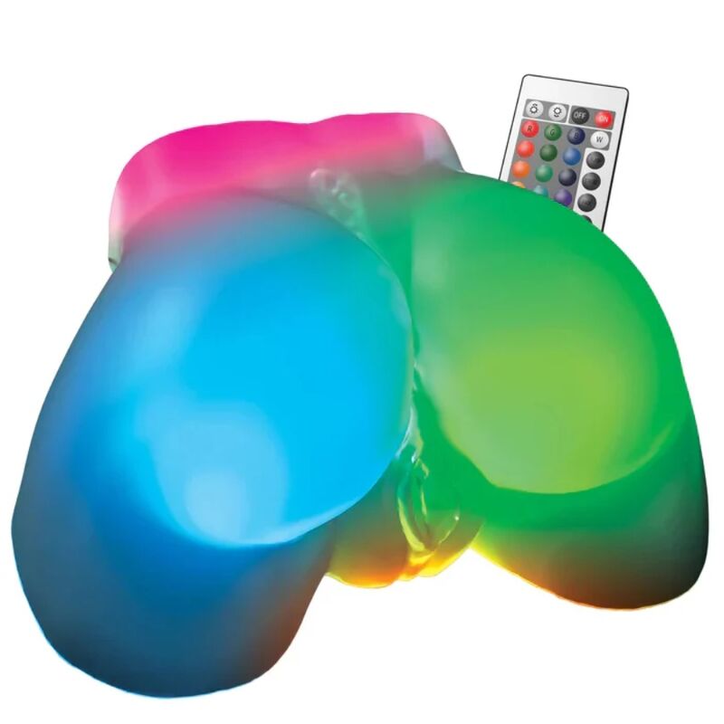 PDX Elite-Go-Go Booty Masturbator Mare cu Lumini LED 336 PDX Elite-Go-Go Booty Masturbator Mare cu Lumini LED