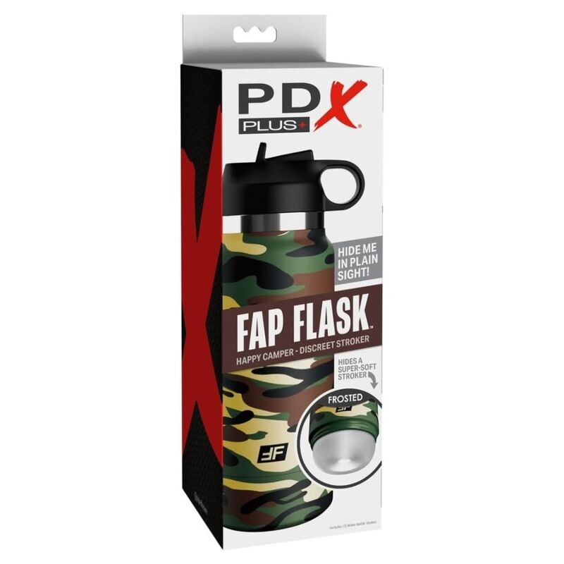 PDX PLUS - FAP FLASK HAPPY CAMPER DISCREET MASTURBATOR CAMOUFLAGE — PIPEDREAMS · Masturbatoare