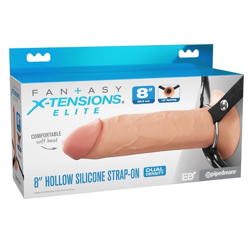 Fantasy X-Tensions Elite-Strap-on Gol din Silicon 20,3 cm 54 Fantasy X-Tensions Elite-Strap-on Gol din Silicon 20,3 cm