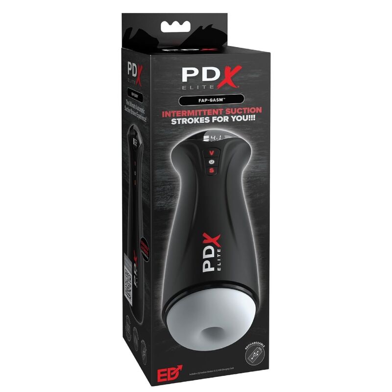 PDX Elite-Fap-Gasm Clear Masturbator cu Sucțiune 4 PDX ELITE - FAP-GASM CLEAR MALE MASTURBATOR WITH INTERMITTENT SUCTION — PIPEDREAMS · Masturbatoare (imaginea 4)