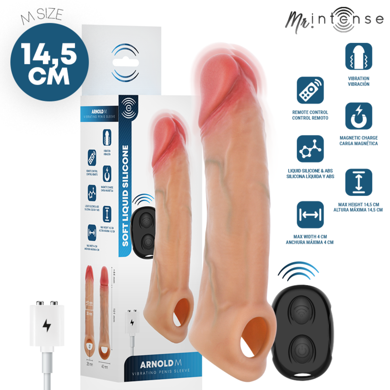 Mr Intense-Arnold M Manșon Vibrator Penis cu Telecomandă 30 Mr Intense-Arnold M Manșon Vibrator Penis cu Telecomandă