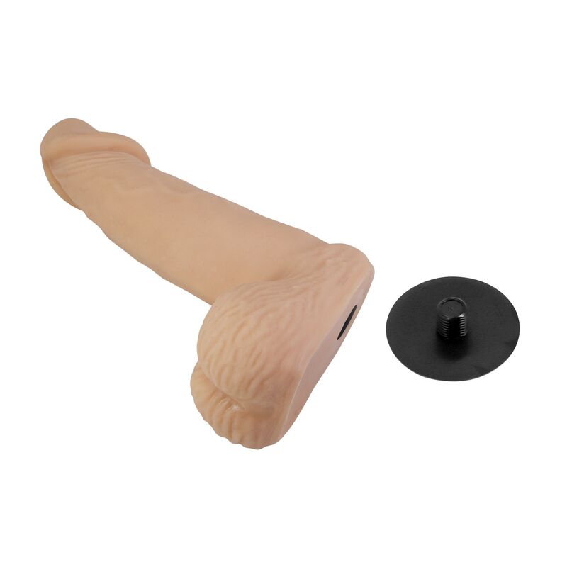 PRETTY LOVE - ZANE HARNESS WITH FLEXIBLE DILDO 17 CM Ø 4.3 CM NATURAL · Strapon & Harness (imaginea 3)