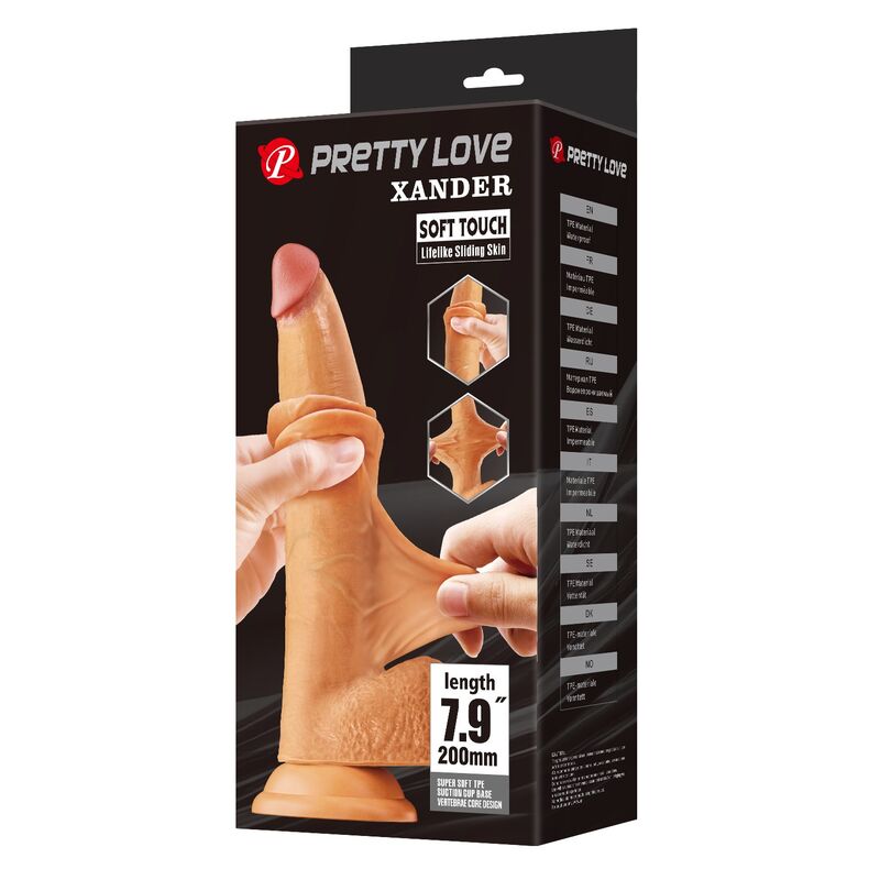 Pretty Love-Xander Dildo Realist 20 cm Natural 9 PRETTY LOVE - XANDER REALISTIC DILDO 20 CM Ø 5 CM NATURAL · Jucarii Anale (imaginea 9)