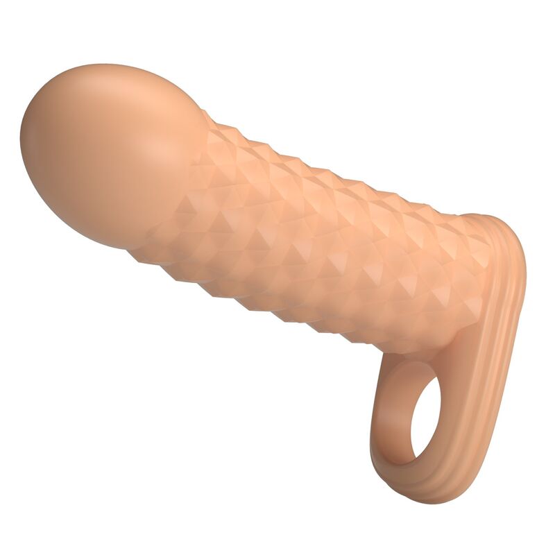 Pretty Love-Wolfram Manșon Prelungitor Penis 11,5 cm Natural 4 PRETTY LOVE - WOLFRAM PENIS EXTENSION SLEEVE 11.5 CM Ø 3.8 CM NATURAL · Inele & Mansoane Penis (imaginea 4)